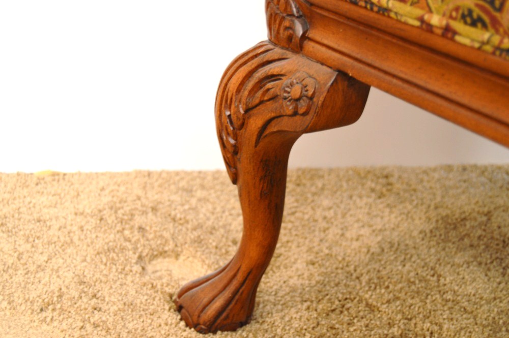 Drexel Heritage "Walter" Wingback Chair in Paisley Tapestry