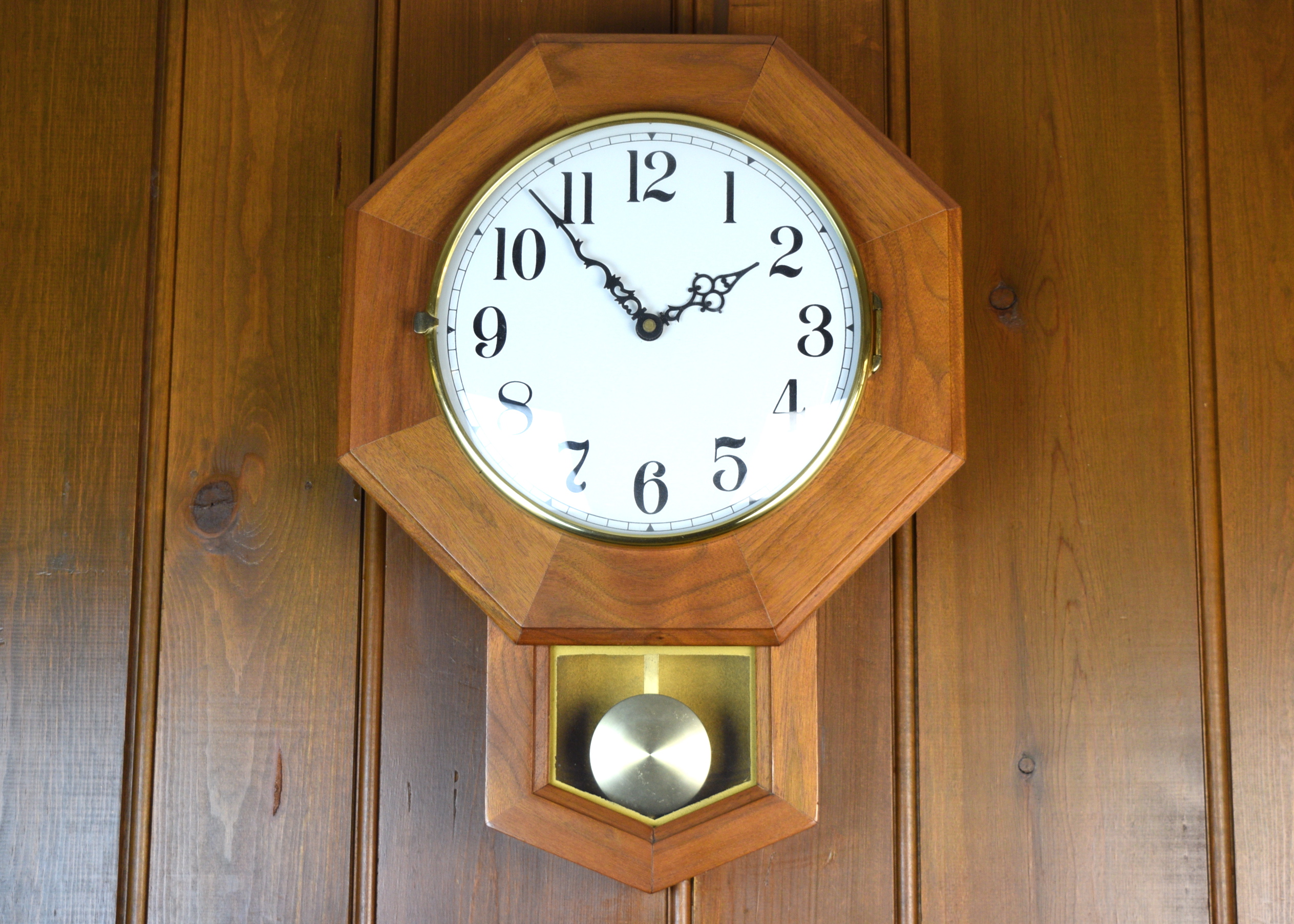Wooden Pendulum Wall Clock