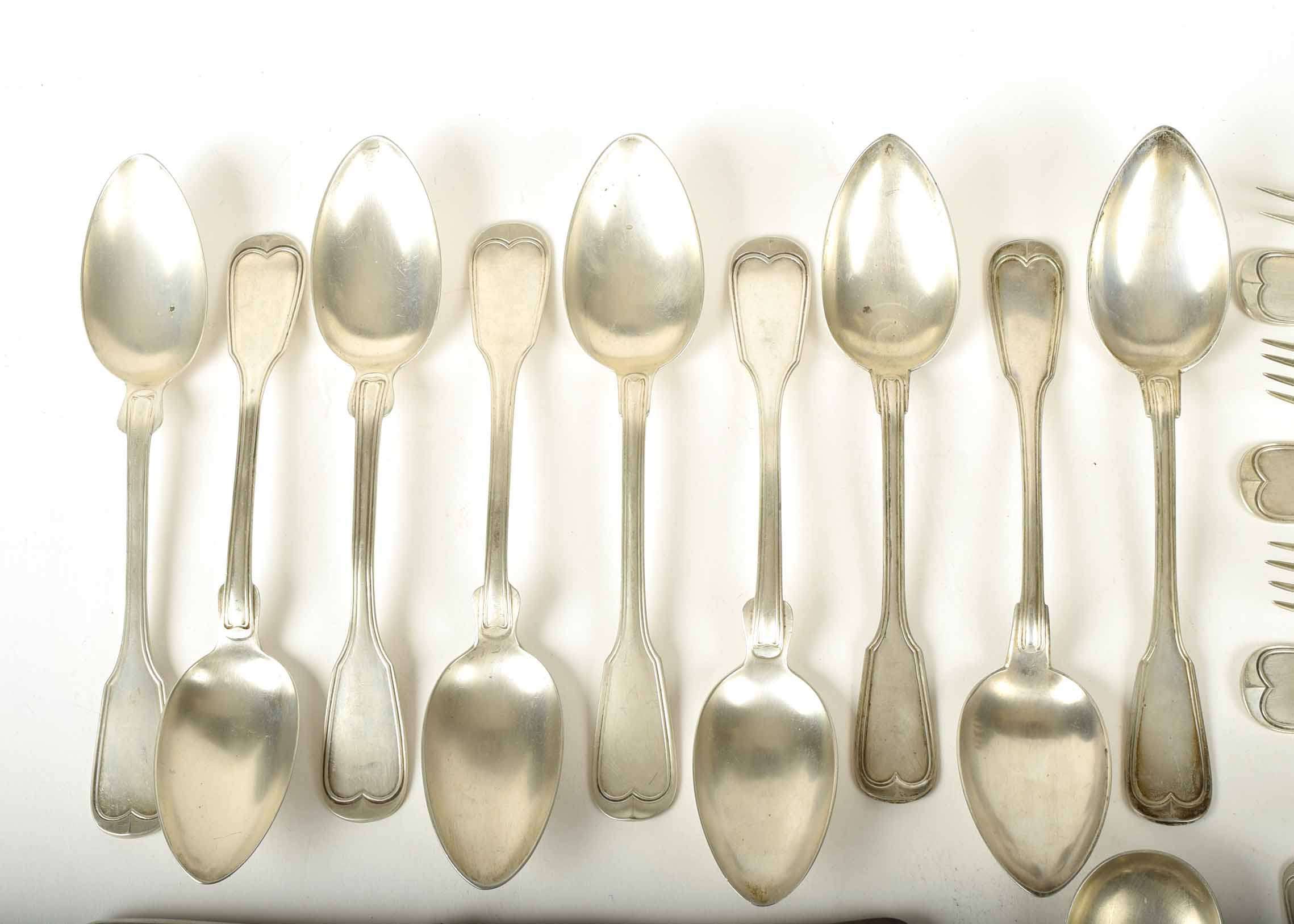 Pre-WWII Nicht Rostend 800 Silver Flatware Set