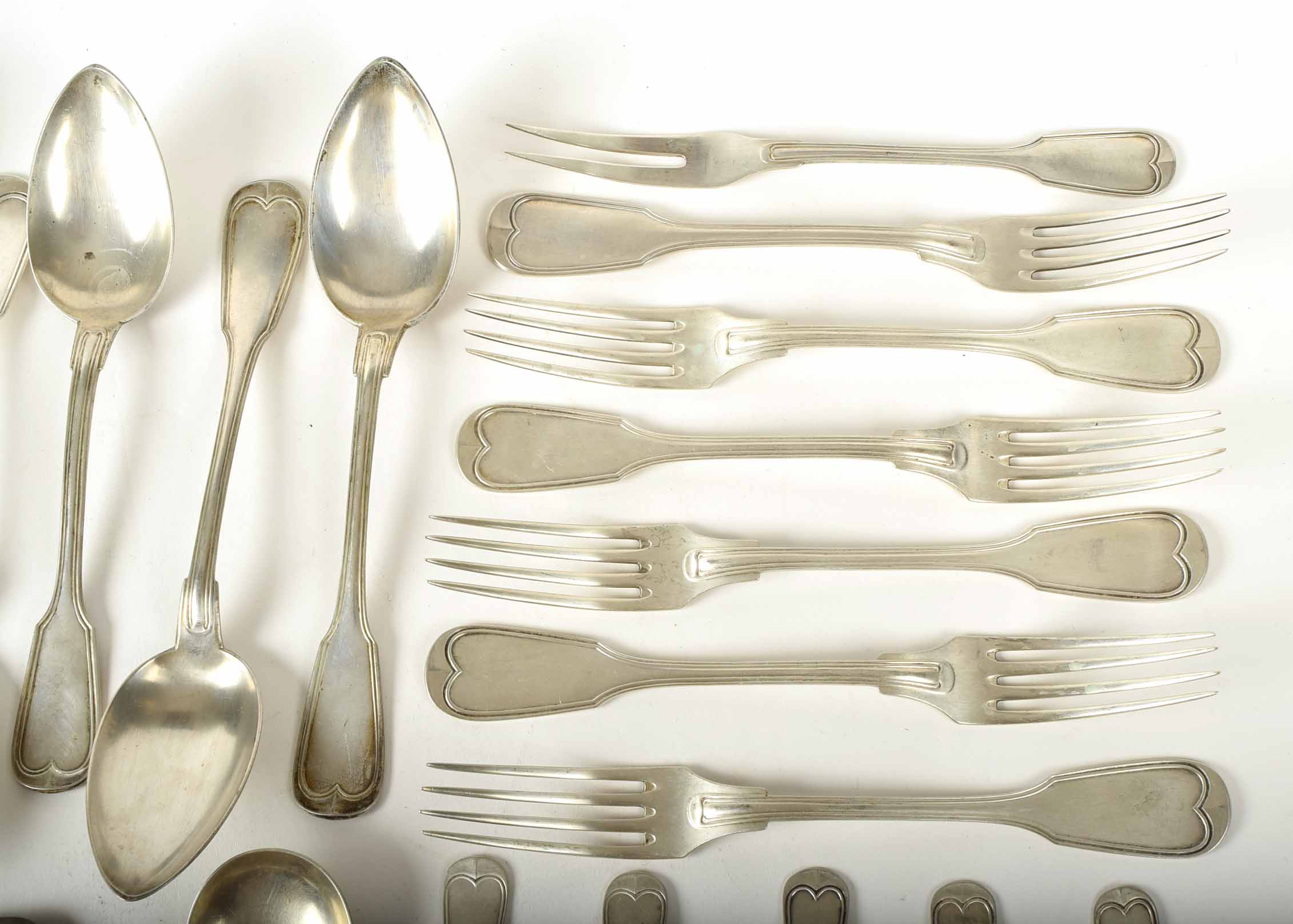 Pre-WWII Nicht Rostend 800 Silver Flatware Set