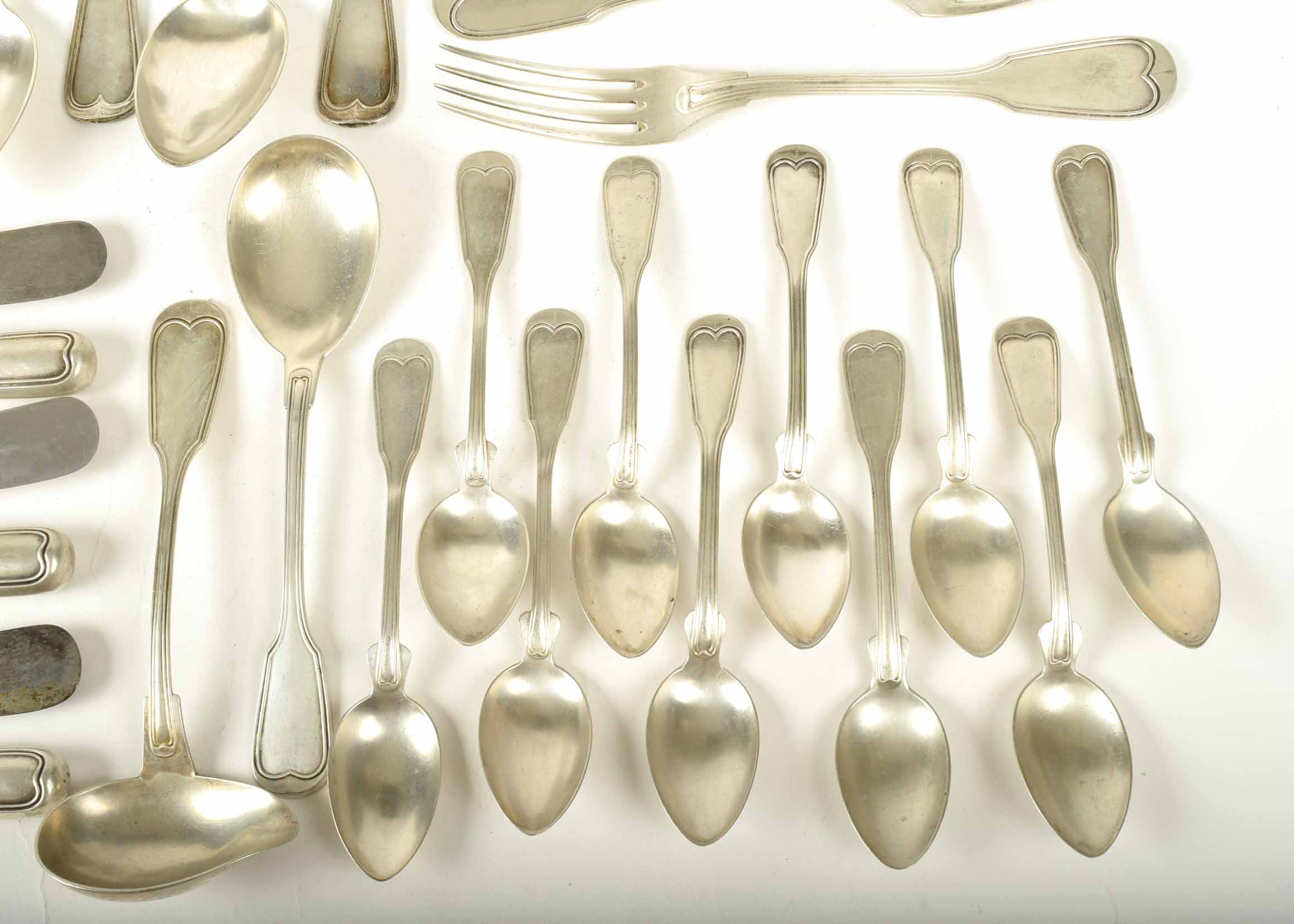 Pre-WWII Nicht Rostend 800 Silver Flatware Set