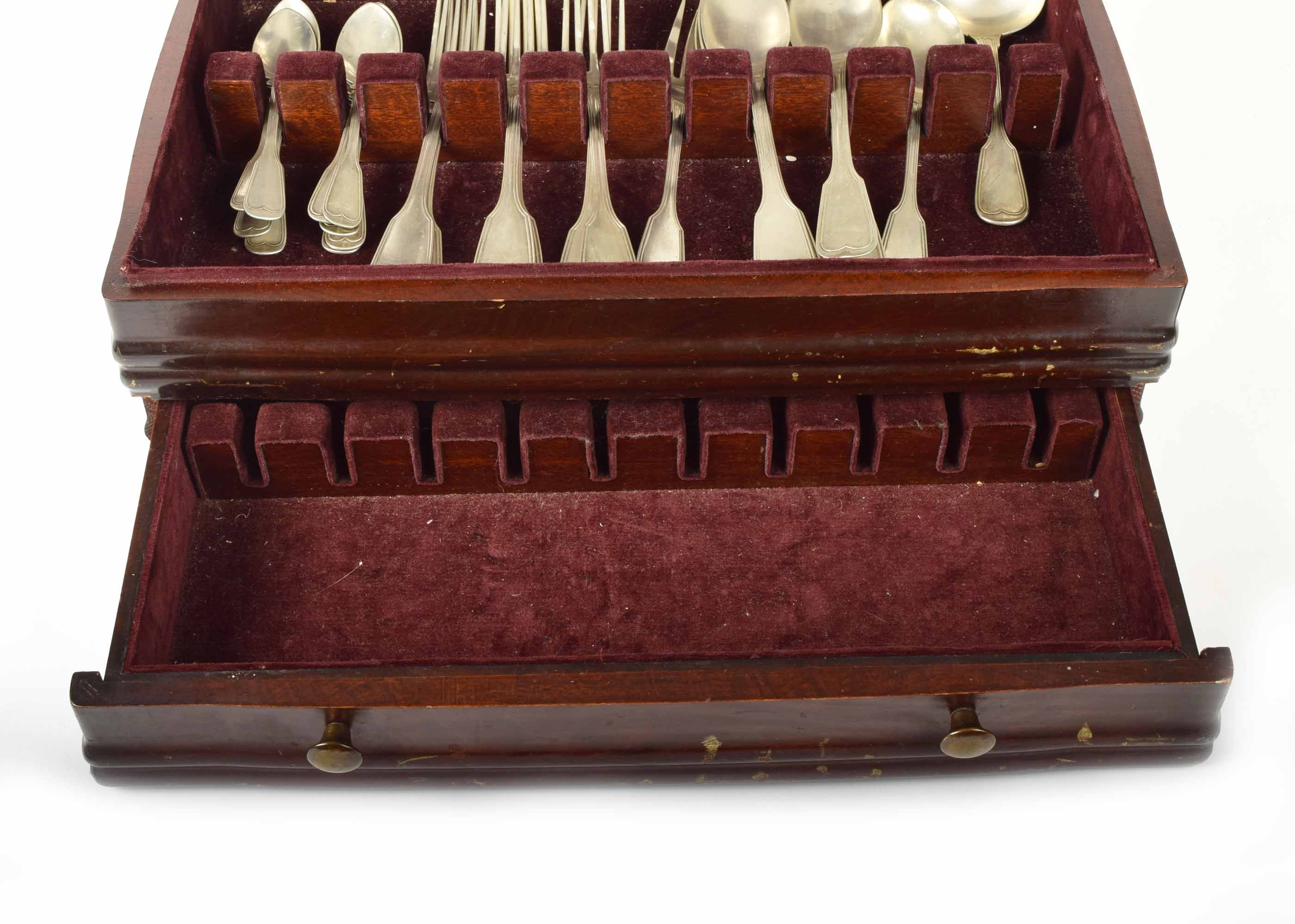 Pre-WWII Nicht Rostend 800 Silver Flatware Set