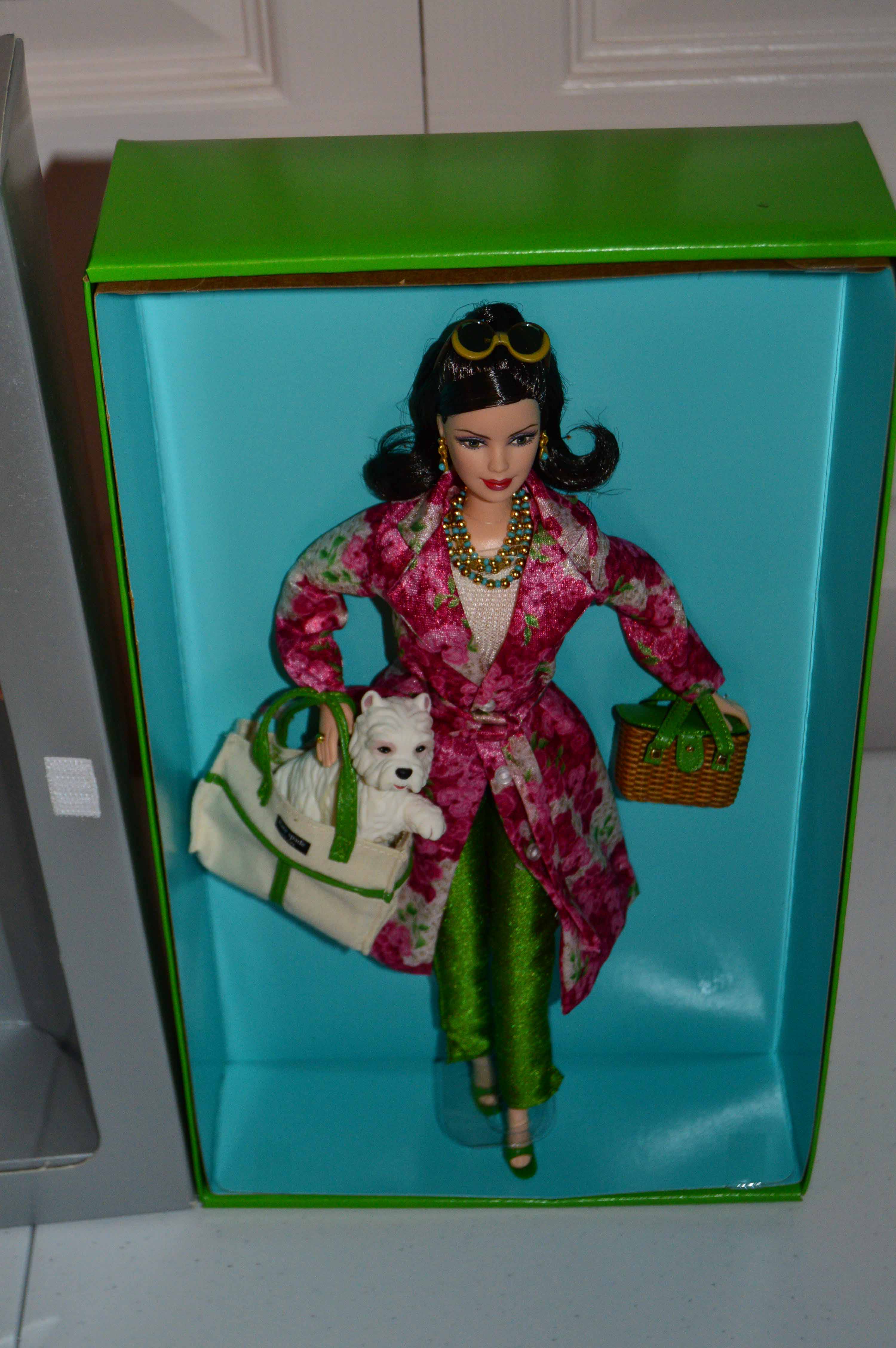 Pair of Designer Barbie Dolls by Christian Dior, Kate Spade