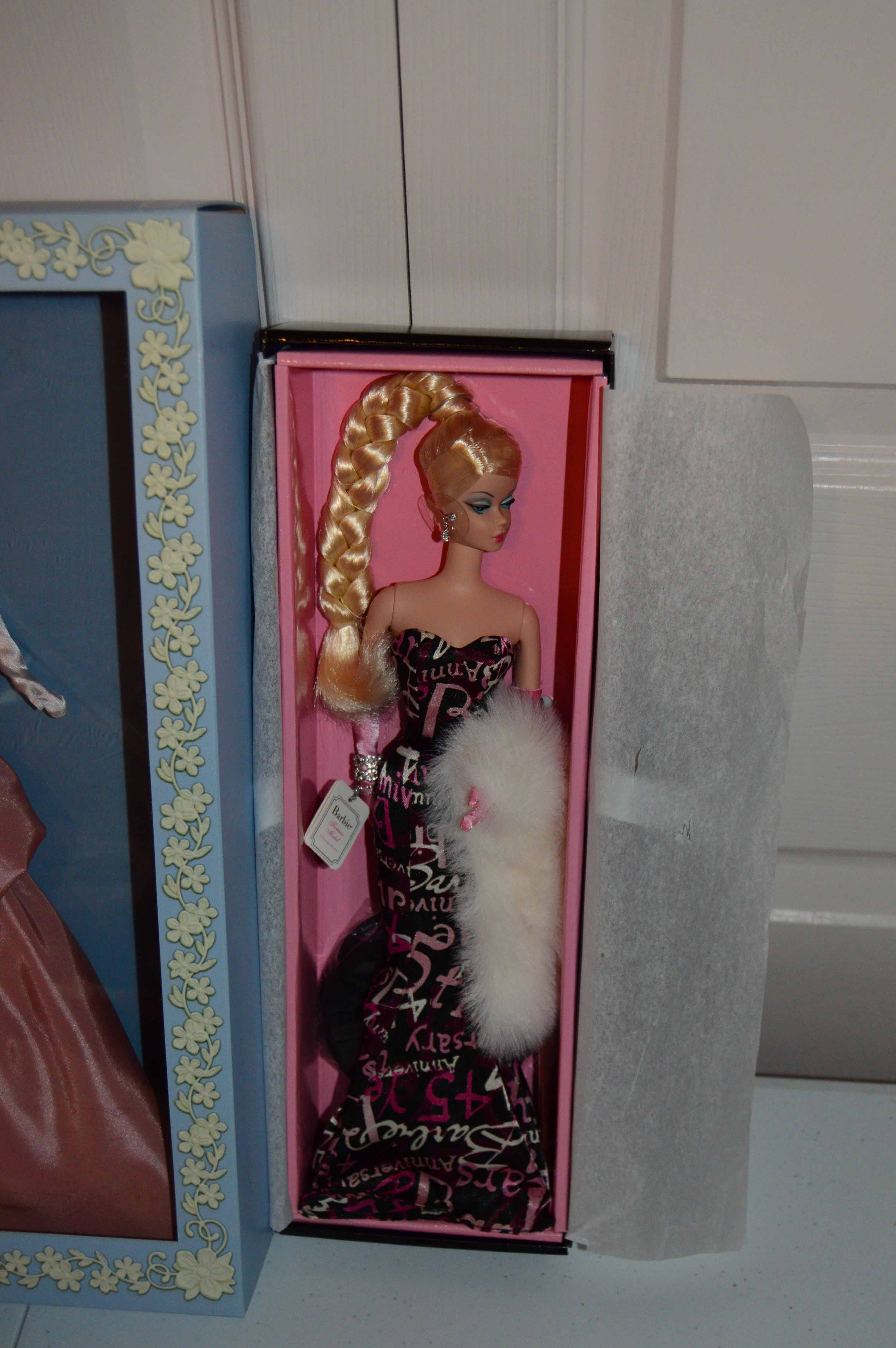 Pair of Wedgewood and 45th Anniversary Barbie Dolls