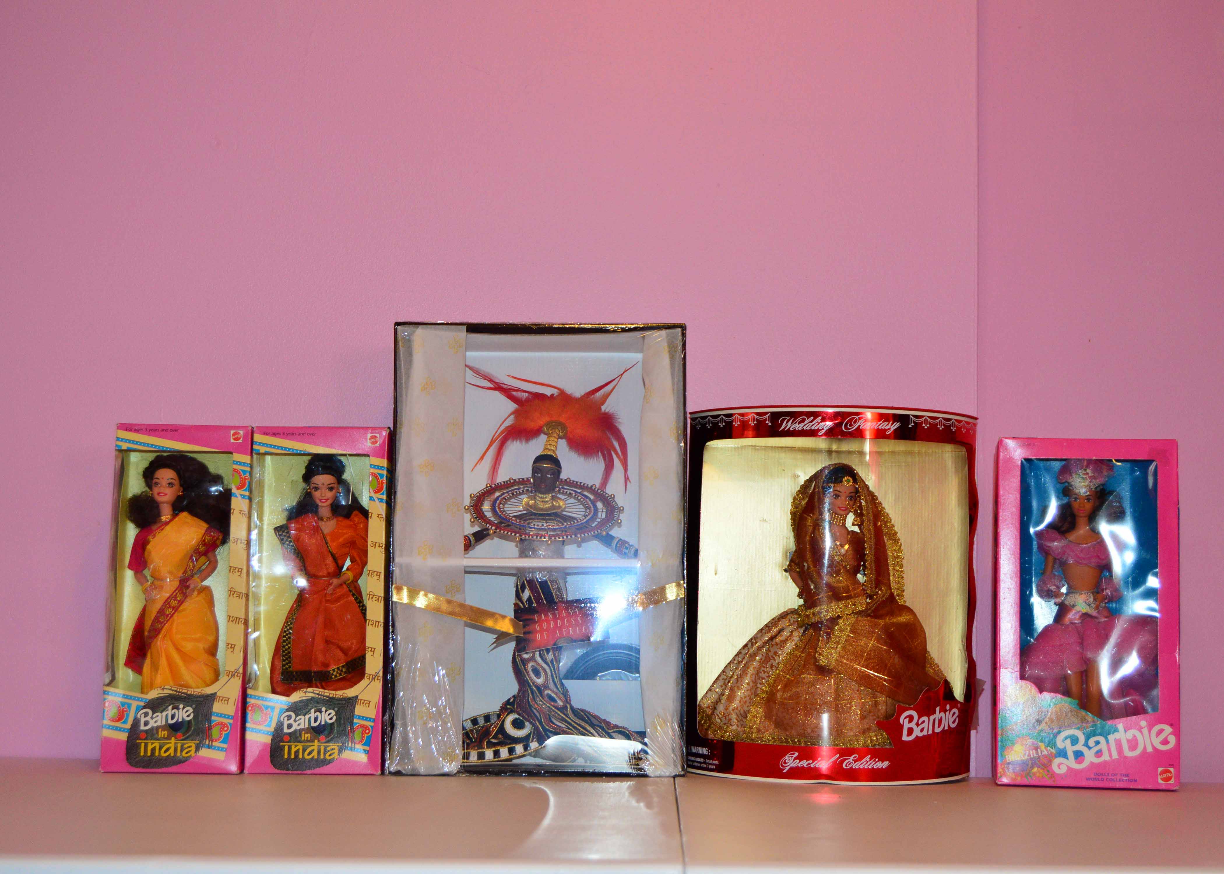 Group of International Barbie Dolls