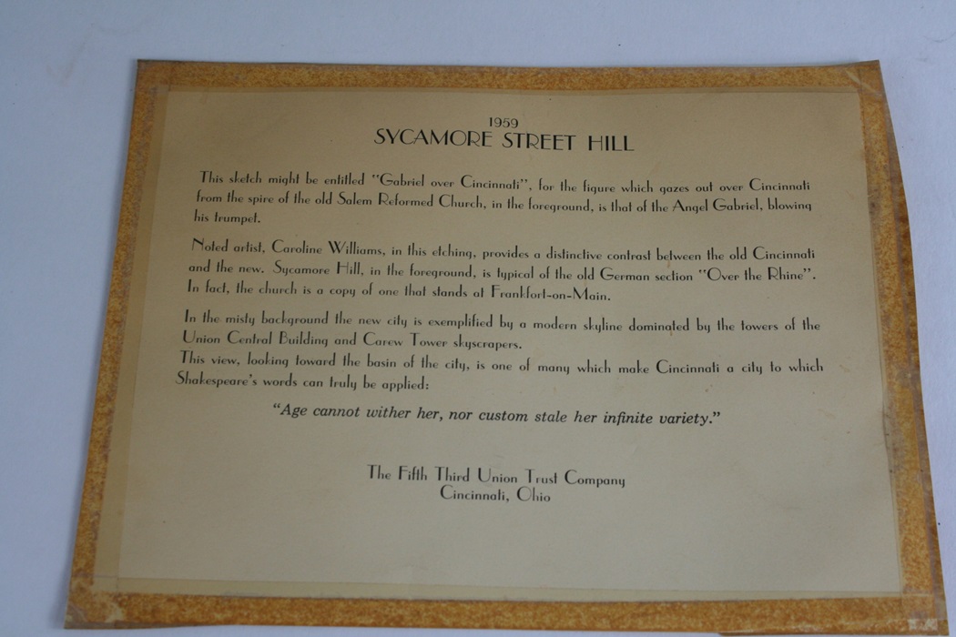 Caroline Williams Signed and Framed Lithograph