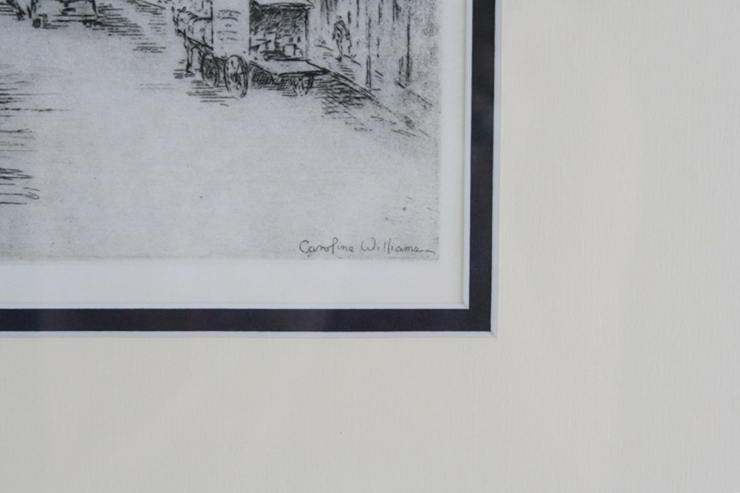 Caroline Williams Signed and Framed Lithograph