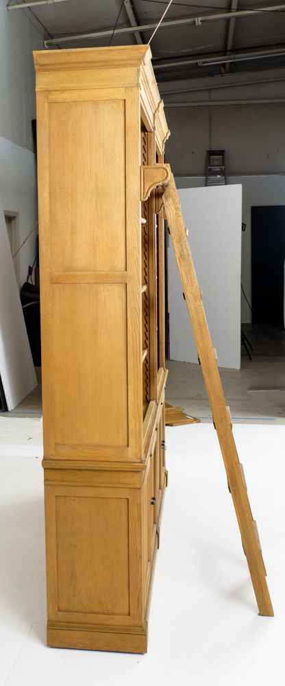 Arhaus Athens Library Bookcase with Ladder