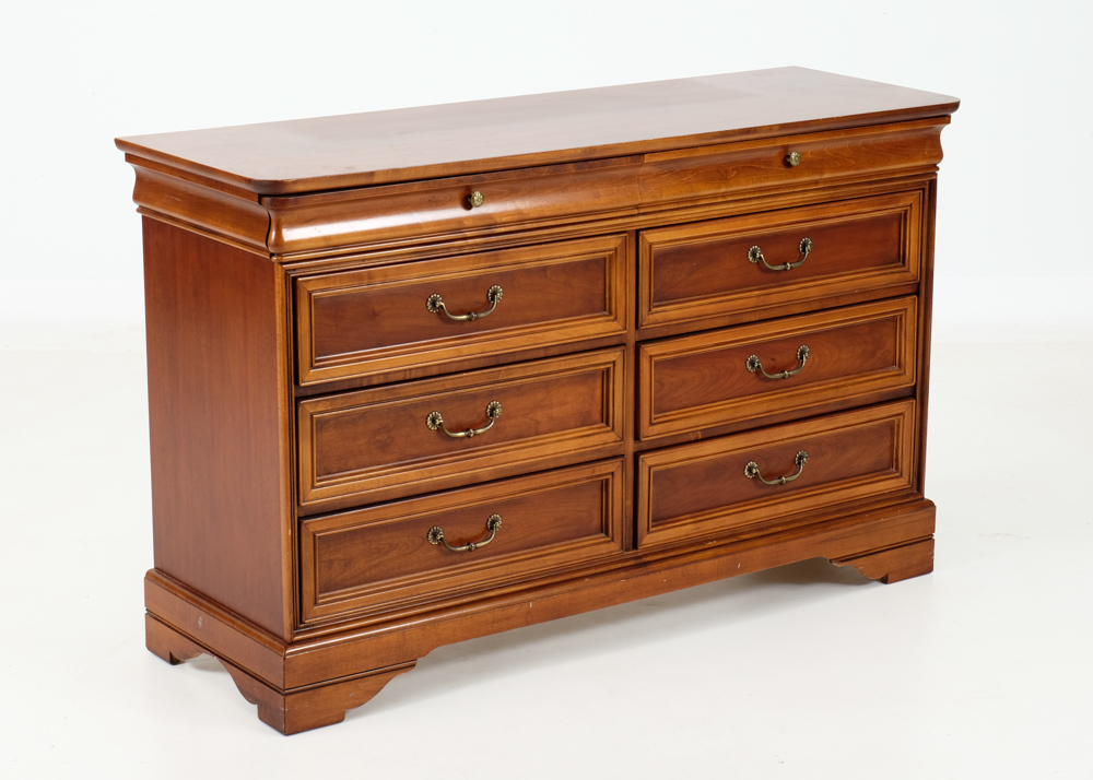 Lexington Cherry Chest of Drawers with Mirror