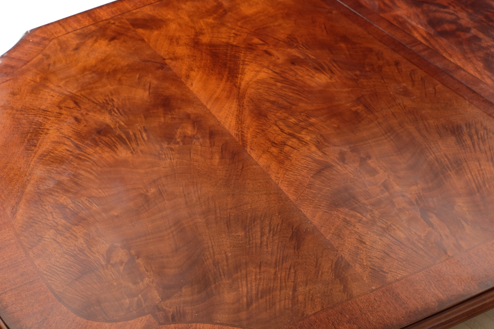 Broyhill Dining Table and Eight Chippendale Style Chairs