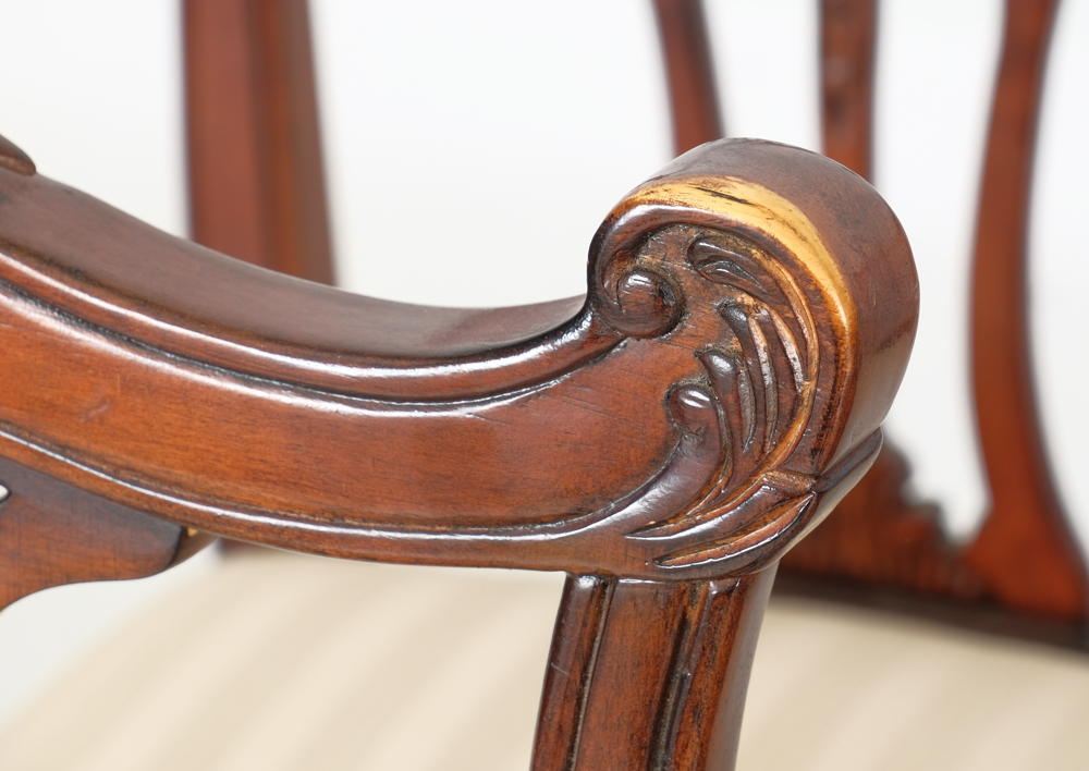 Broyhill Dining Table and Eight Chippendale Style Chairs