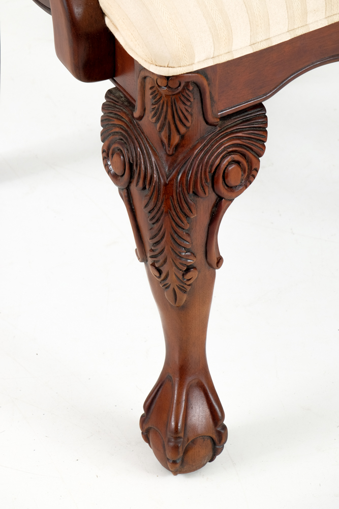 Broyhill Dining Table and Eight Chippendale Style Chairs