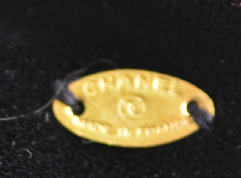 Chanel Black Velvet Bow Hair Clip