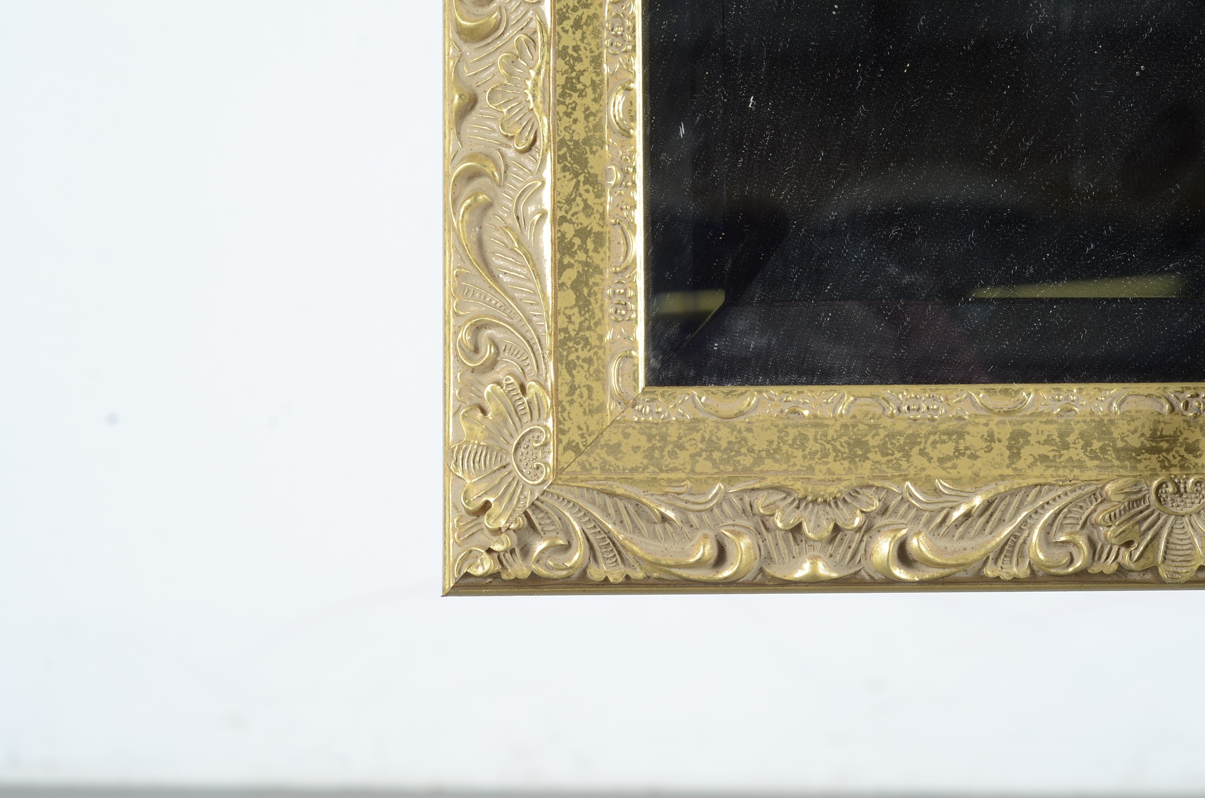 Carolina Mirror Company Gold Painted Wooden Framed Square Mirror