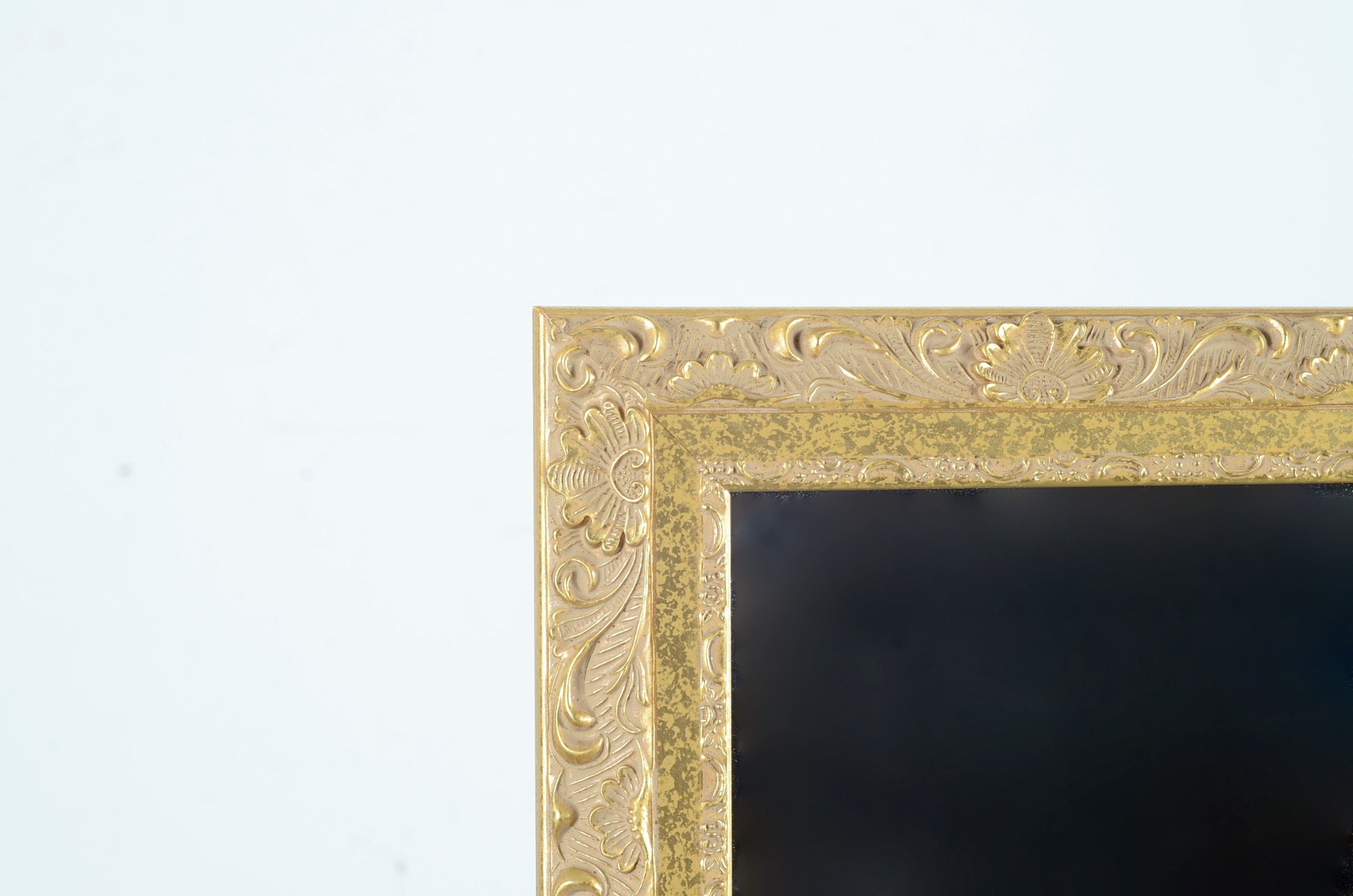Carolina Mirror Company Gold Painted Wooden Framed Square Mirror