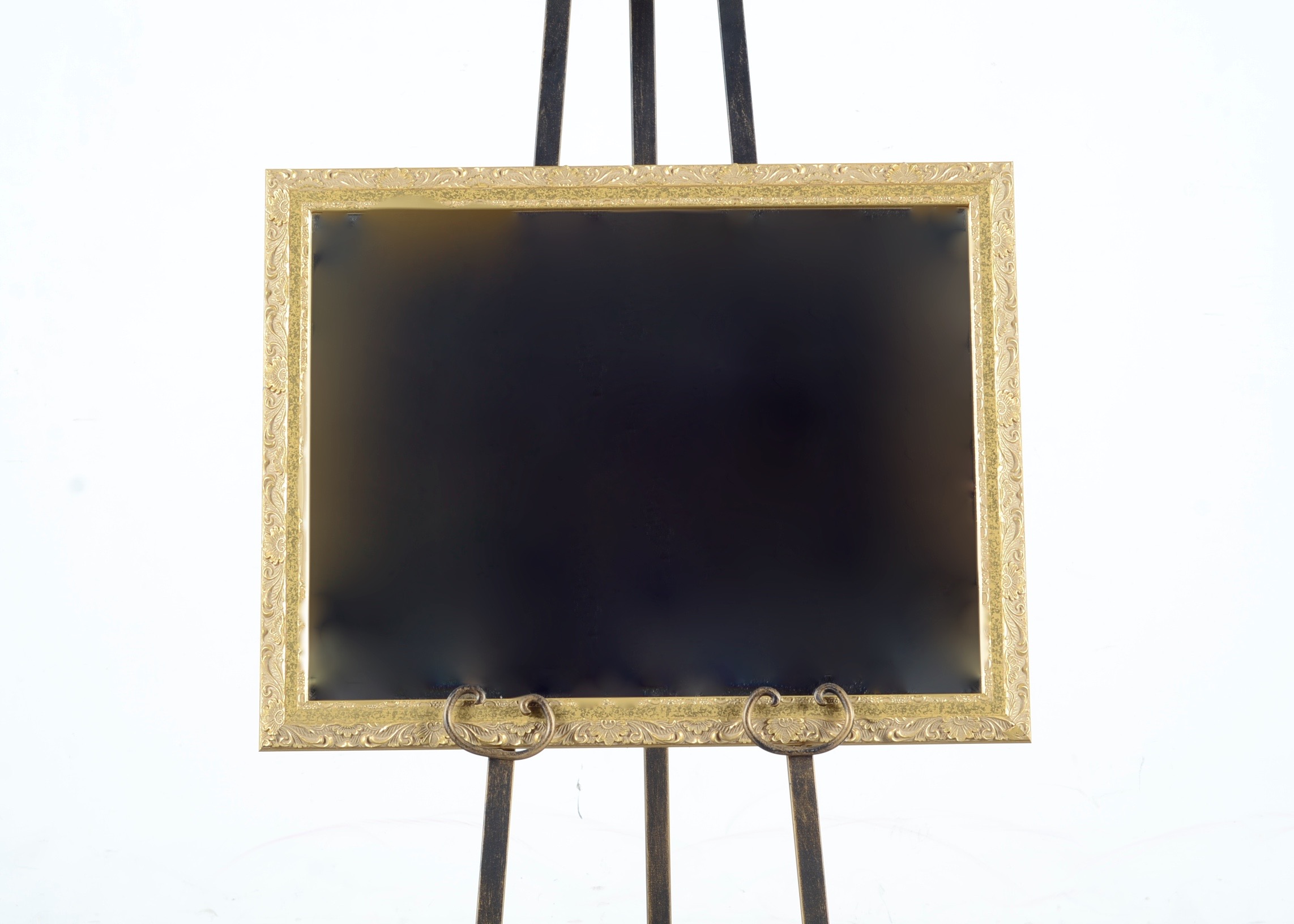 Carolina Mirror Company Gold Painted Wooden Framed Square Mirror