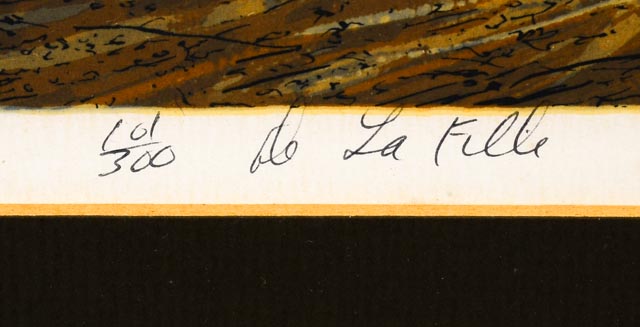 Pair of Paul De la Fille Lithographs of New Orleans