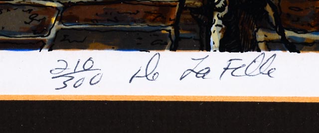 Pair of Paul De la Fille Lithographs of New Orleans