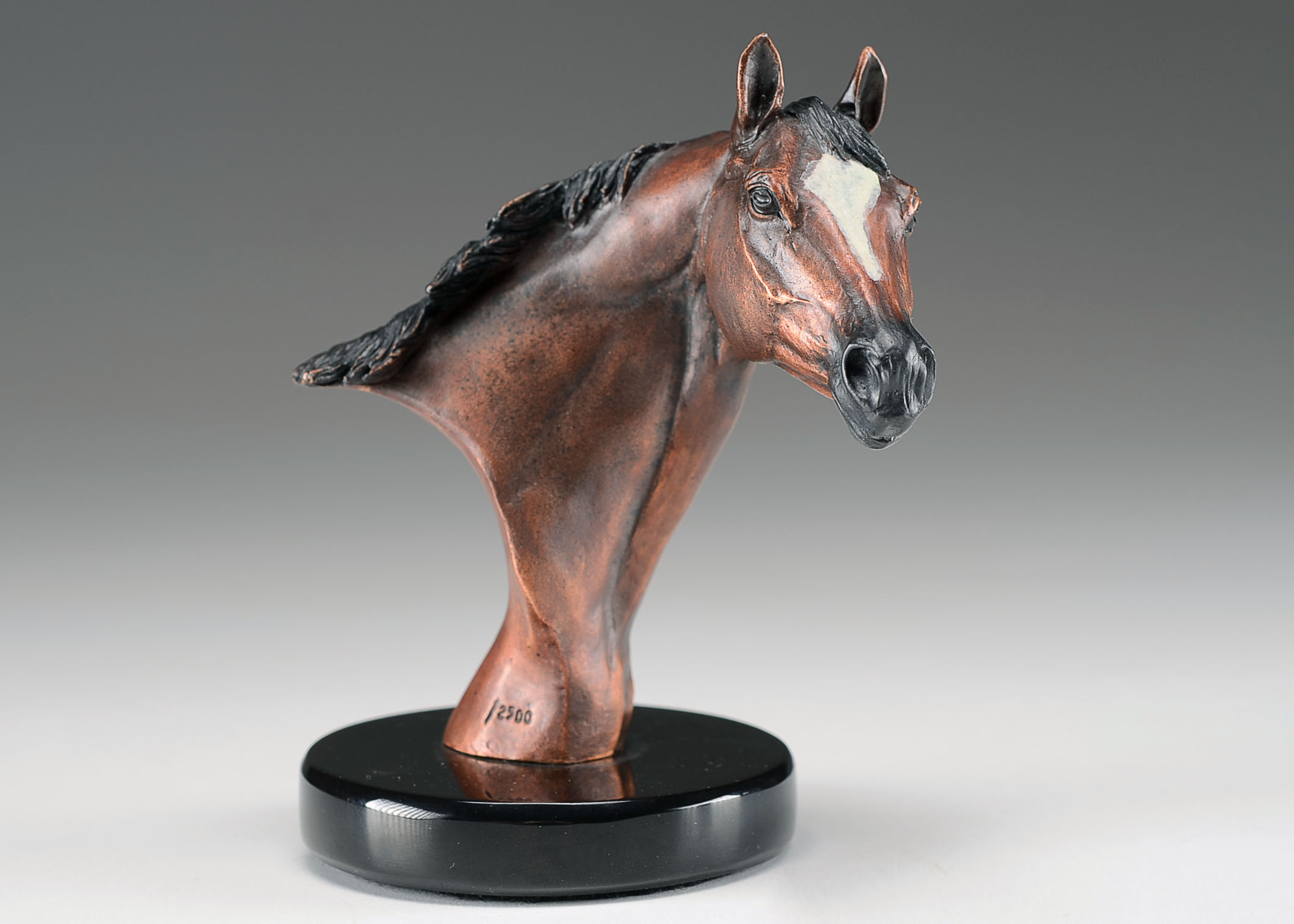 Pewter Horse Head Statuary