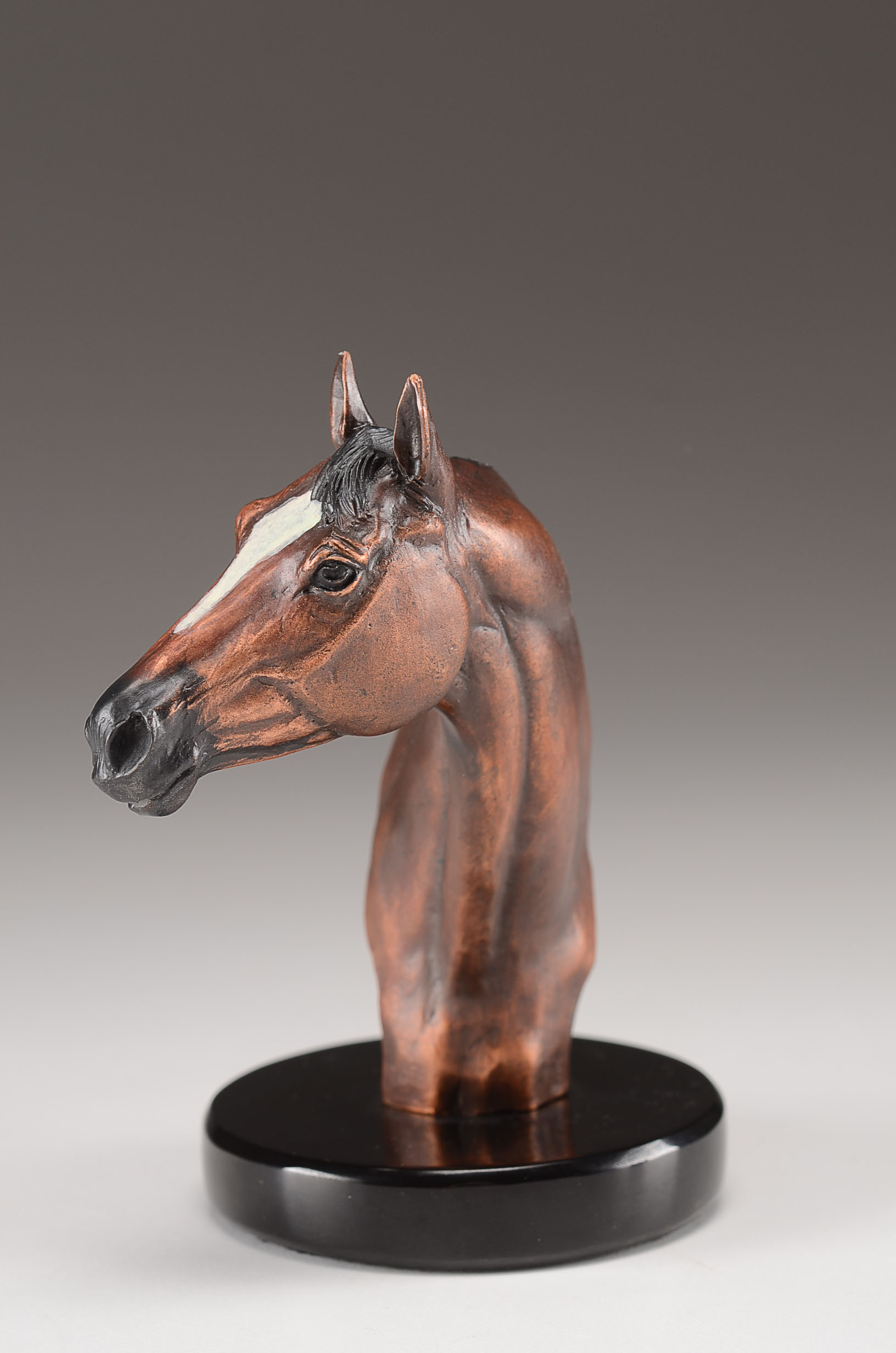 Pewter Horse Head Statuary