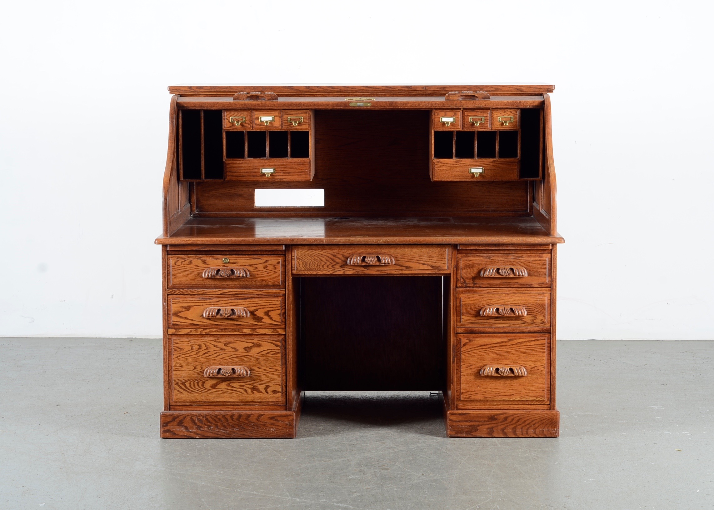 Winners Only Inc. Wooden Roll Top Desk with Drawers