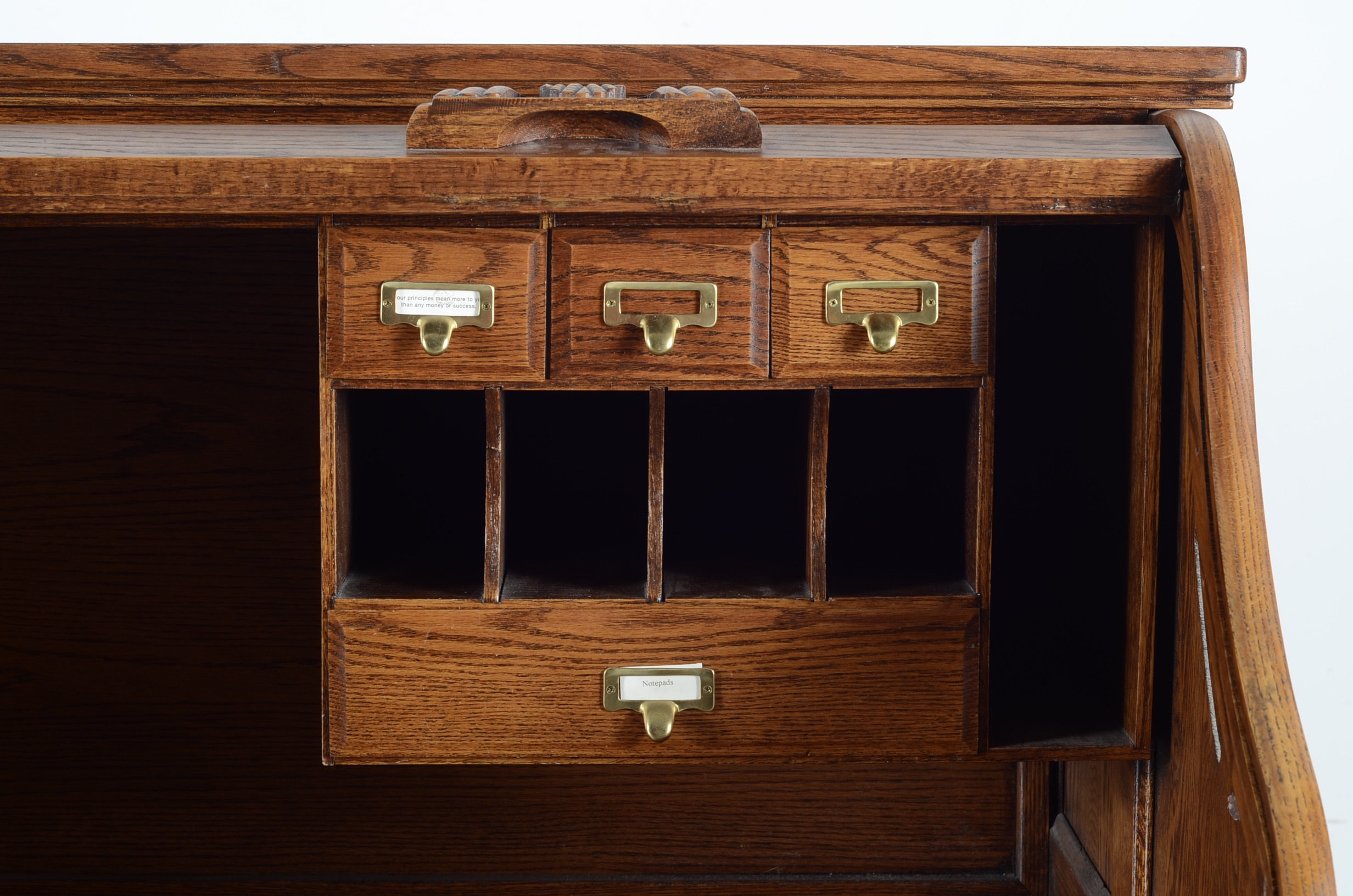 Winners Only Inc. Wooden Roll Top Desk with Drawers