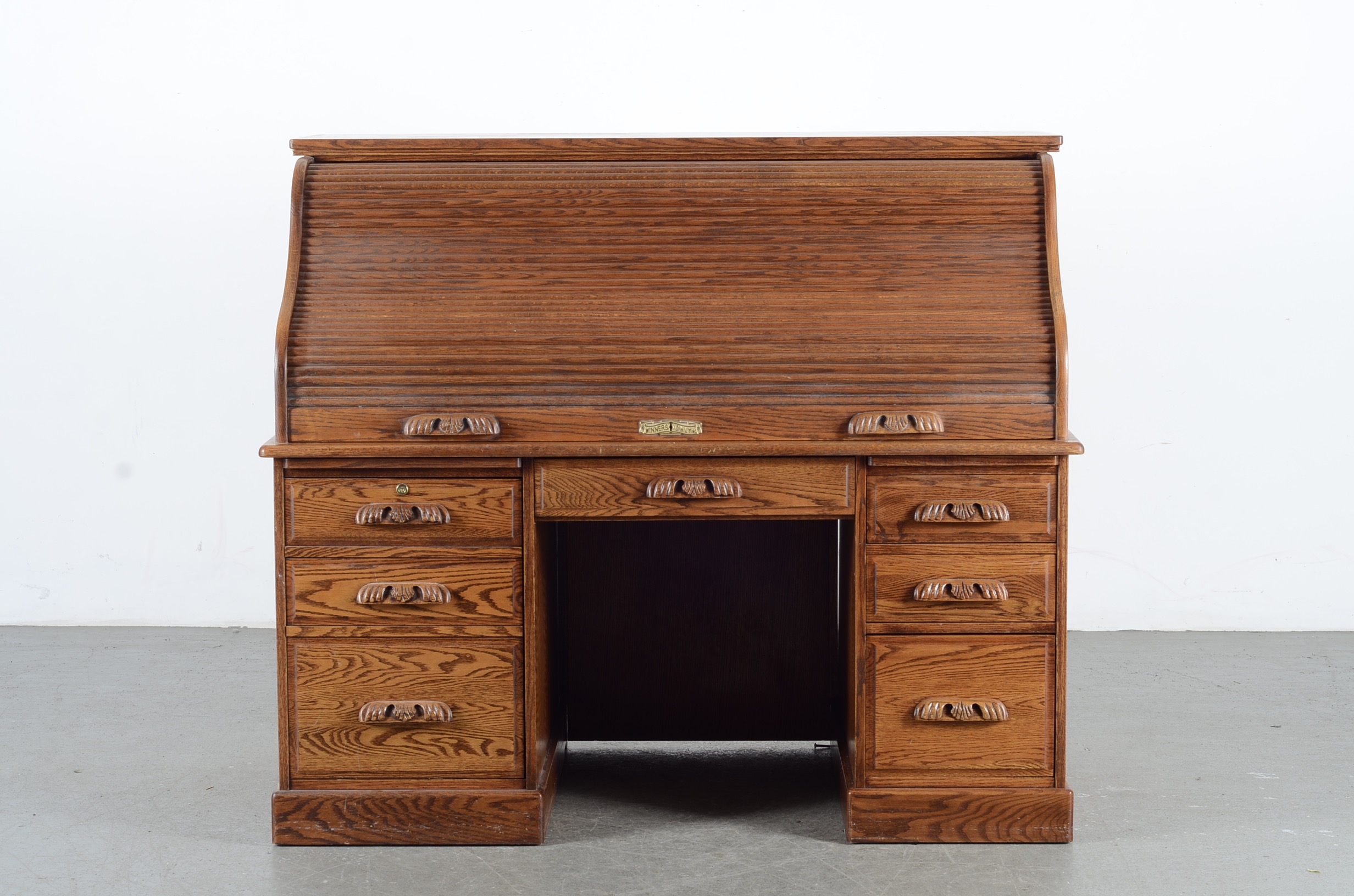 Winners Only Inc. Wooden Roll Top Desk with Drawers