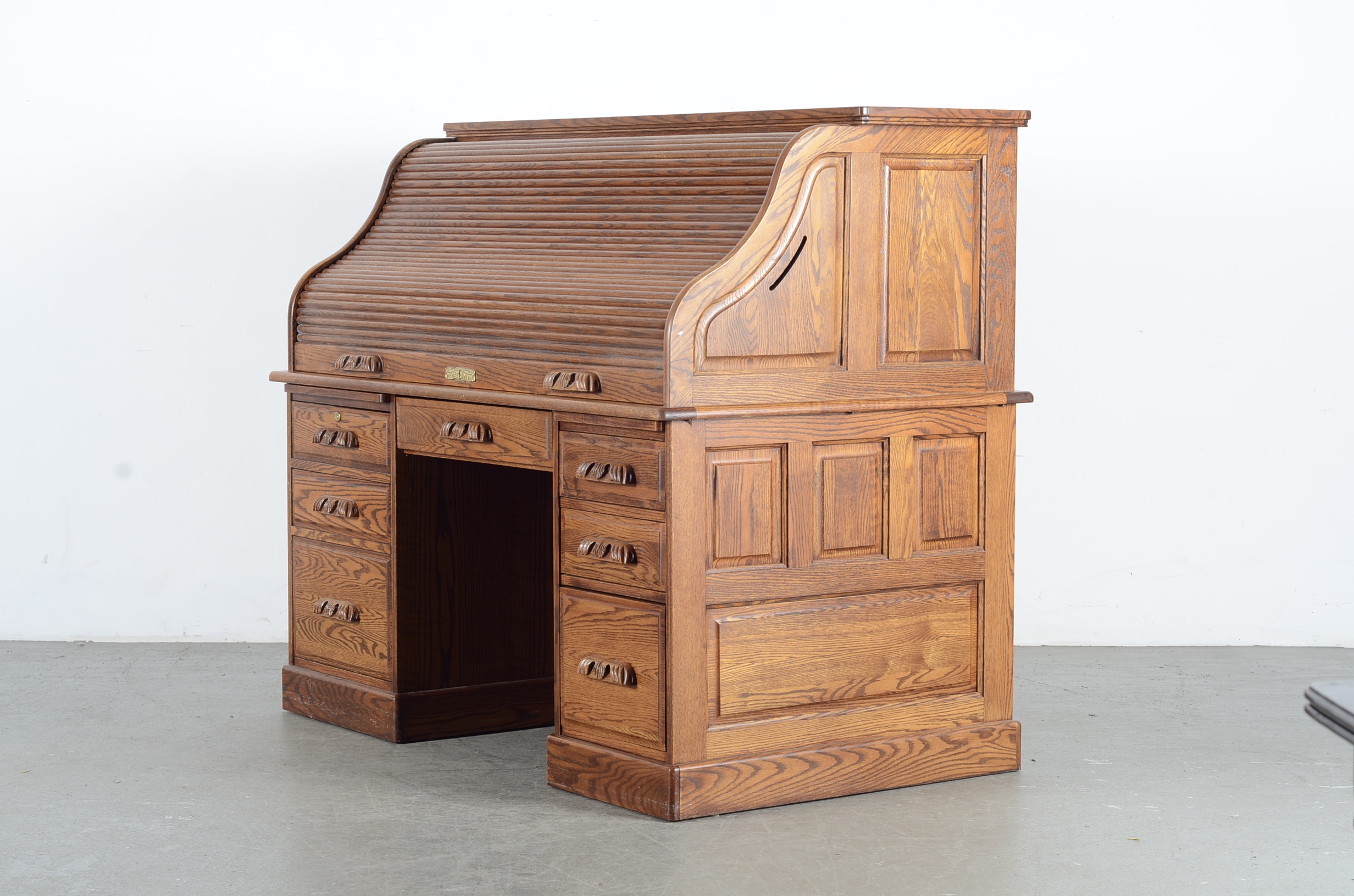 Winners Only Inc. Wooden Roll Top Desk with Drawers