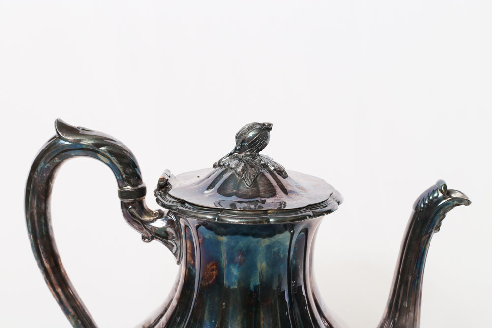 Sheffield Melon Silver Plate Tea and Coffee Service