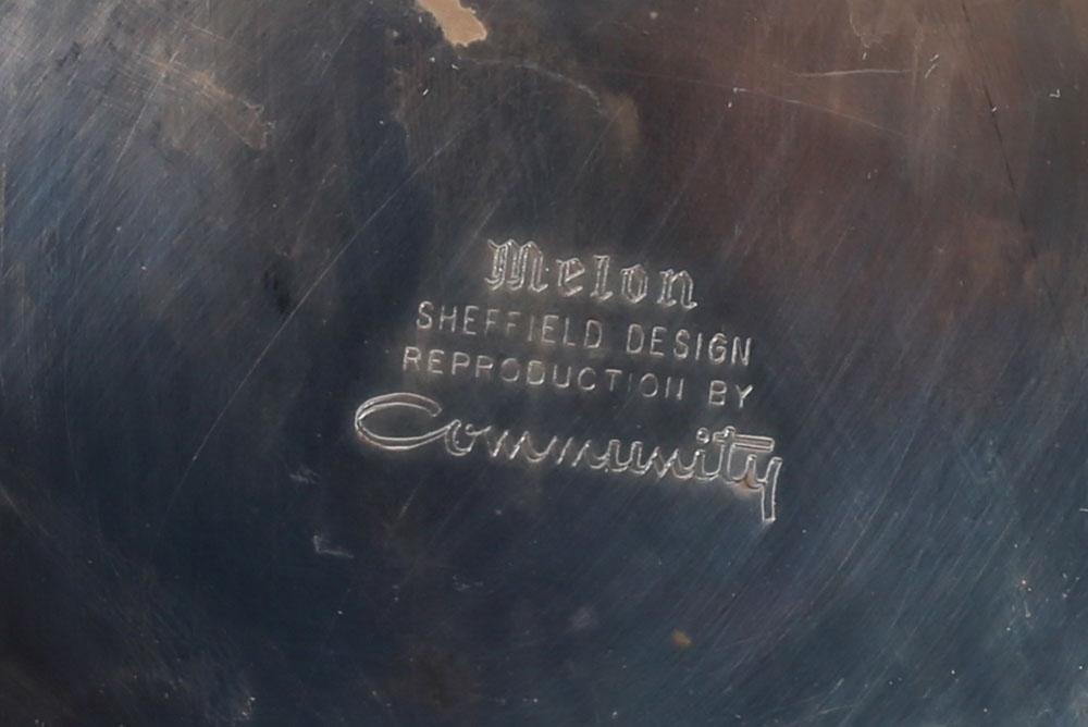 Sheffield Melon Silver Plate Tea and Coffee Service