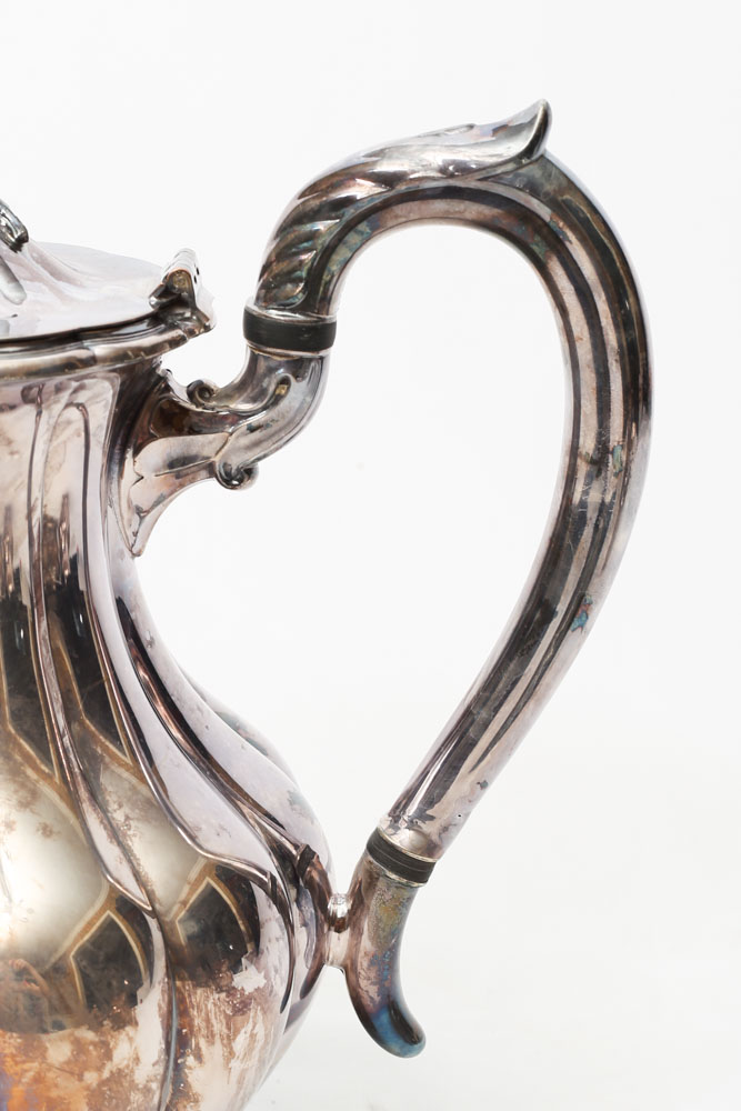 Sheffield Melon Silver Plate Tea and Coffee Service