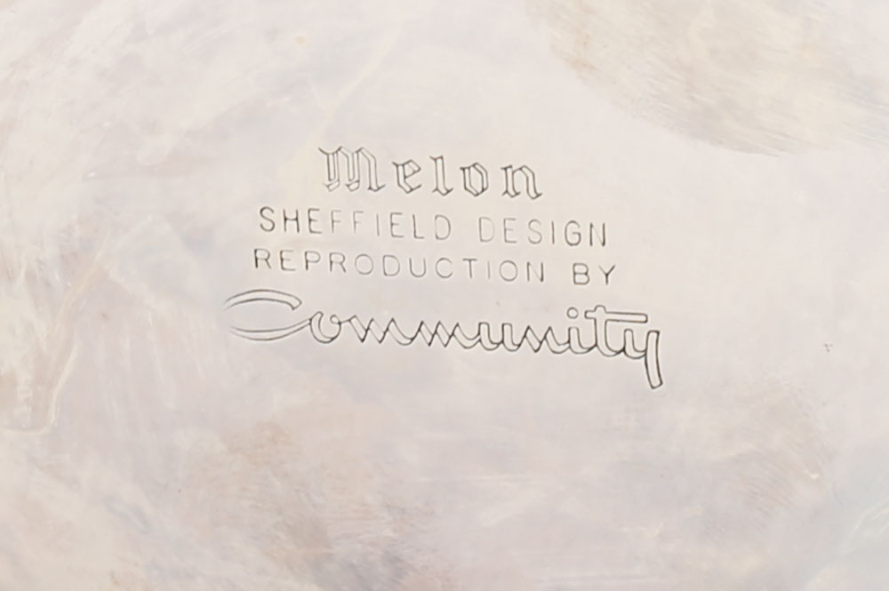 Sheffield Melon Silver Plate Tea and Coffee Service