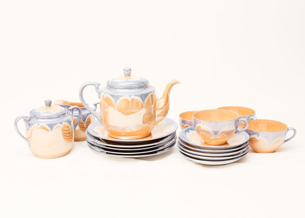 Japanese Lusterware Tea Service
