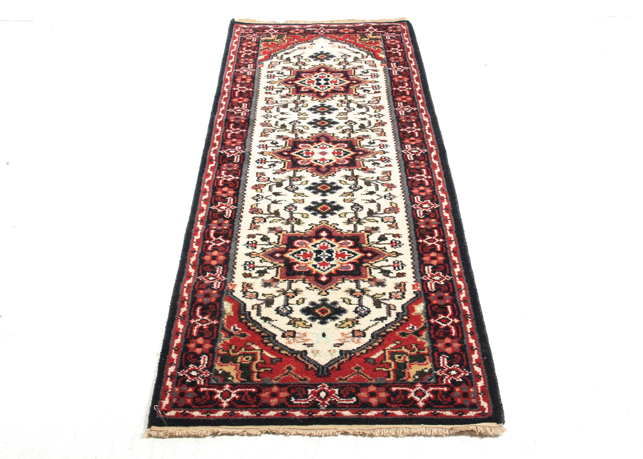 Contemporary Hand Knotted Persian Ardabil Runner