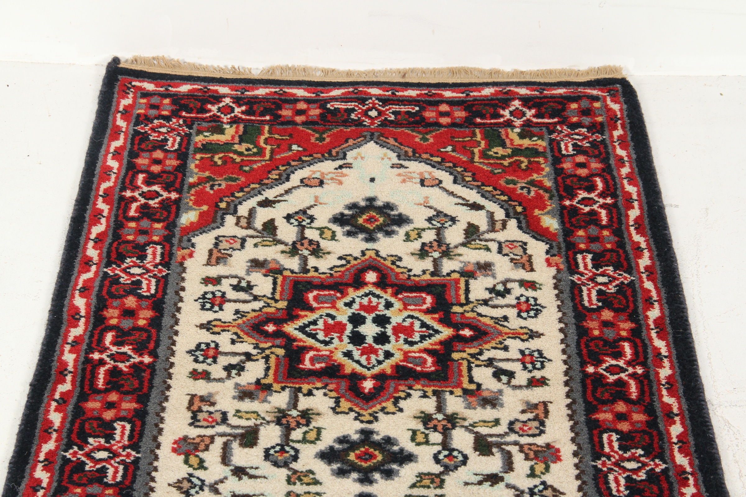 Contemporary Hand Knotted Persian Ardabil Runner