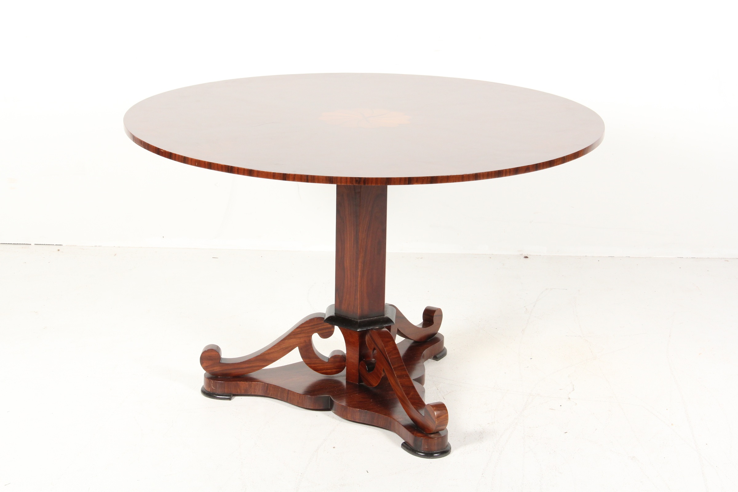 Clemenz Pedestal Table by Scott Thomas