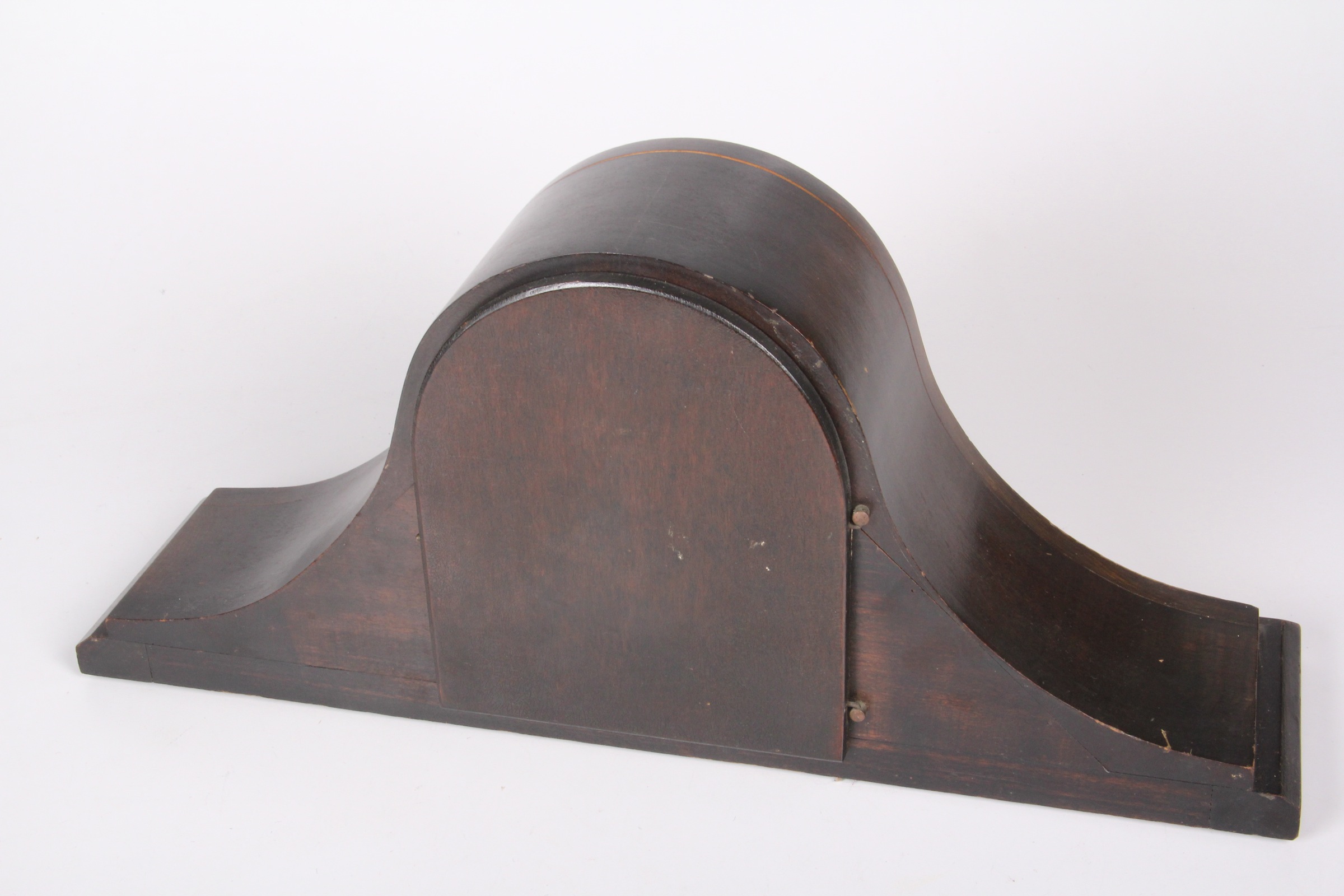 Antique Gibert Walnut Humpback Mantle Clock