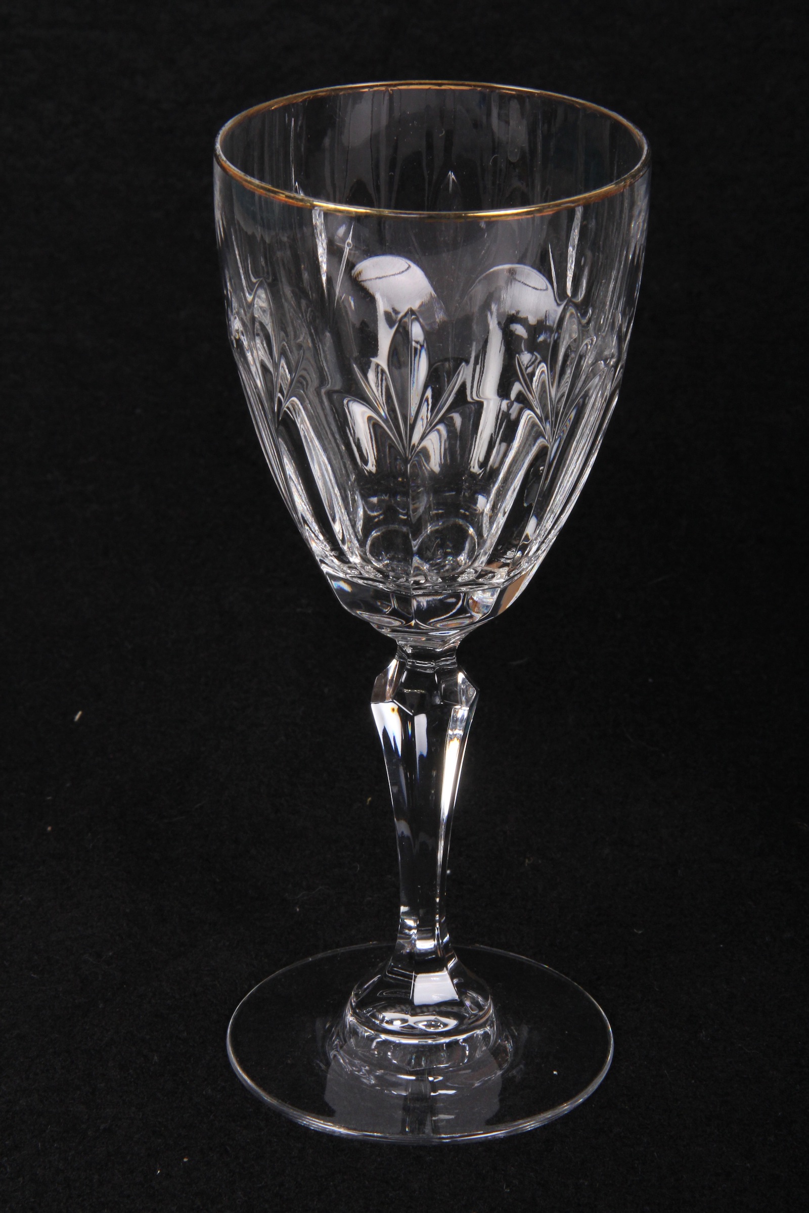 Quartet of Gorham Crystal Wine Goblets