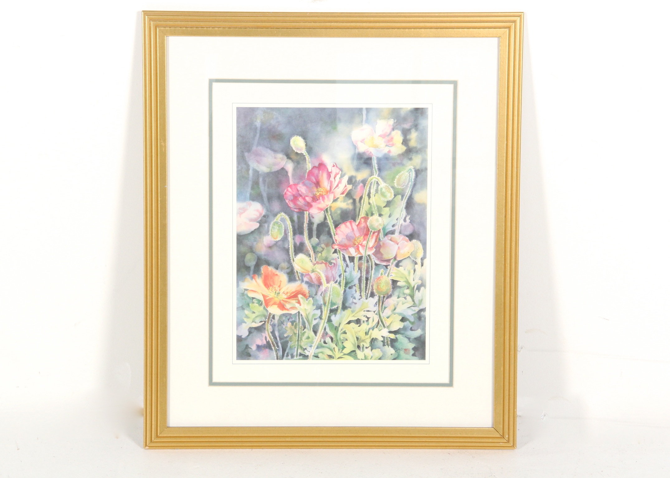 Sally Bly Poppy Offset Lithograph