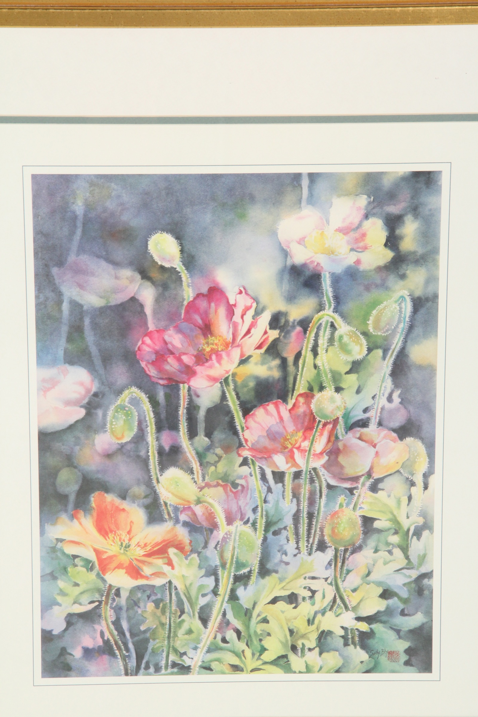 Sally Bly Poppy Offset Lithograph