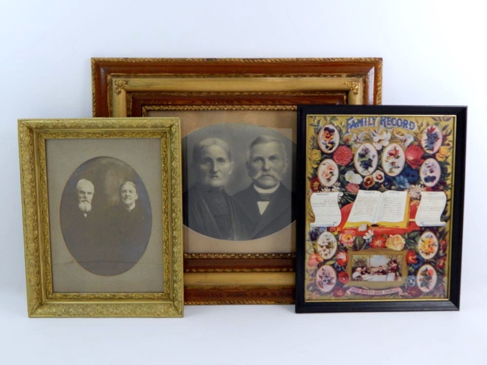Antique Photos, Frames and Family Tree