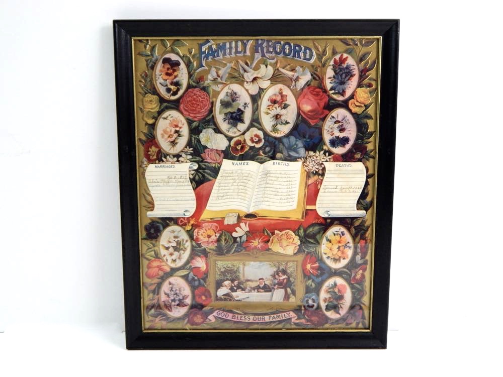 Antique Photos, Frames and Family Tree