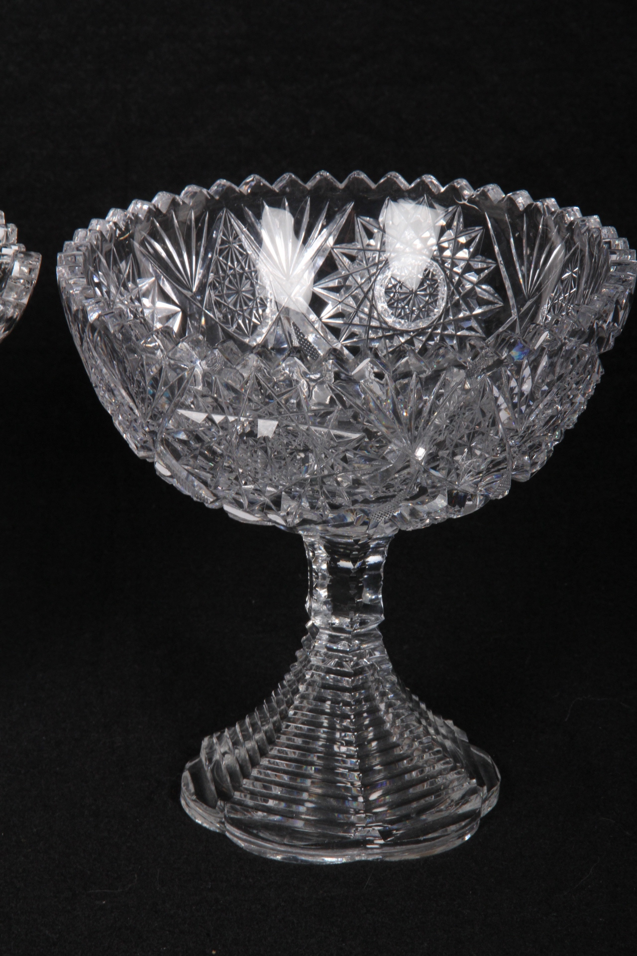 Duo of Crystal Compotes