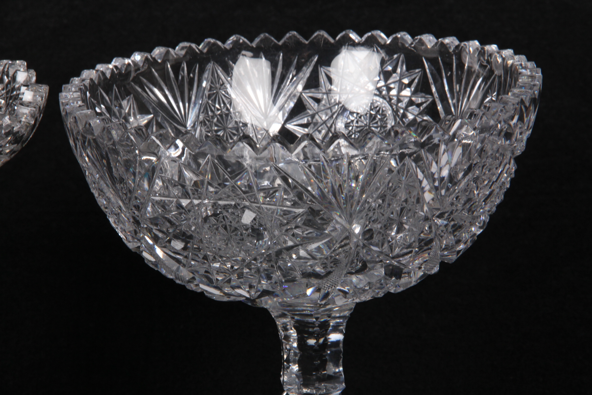 Duo of Crystal Compotes