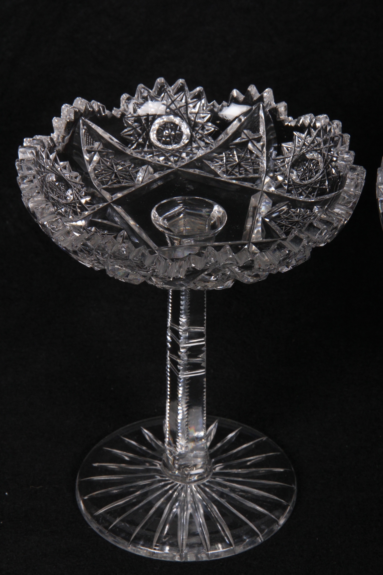 Duo of Crystal Compotes