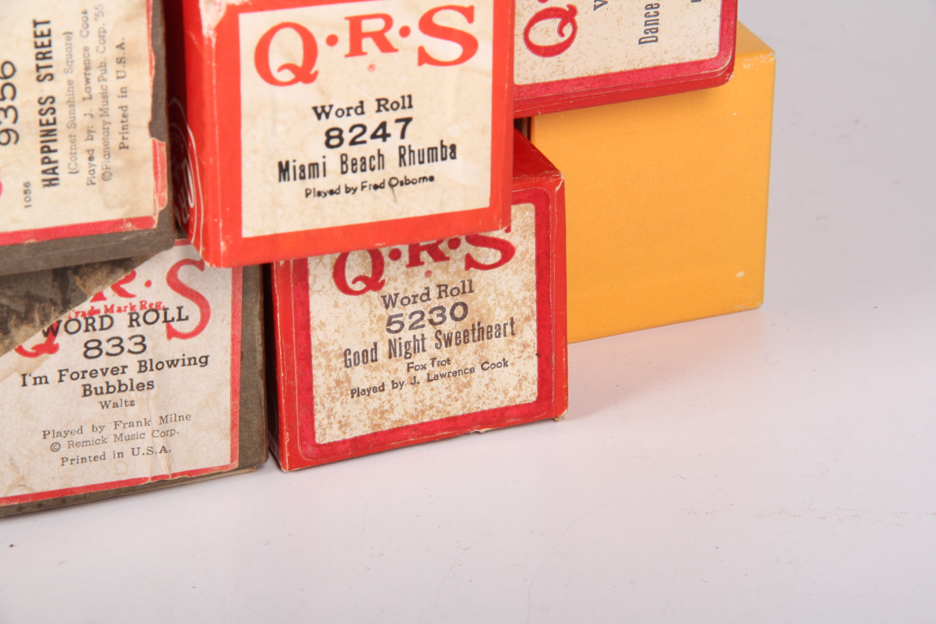 Collection of Antique Piano Rolls