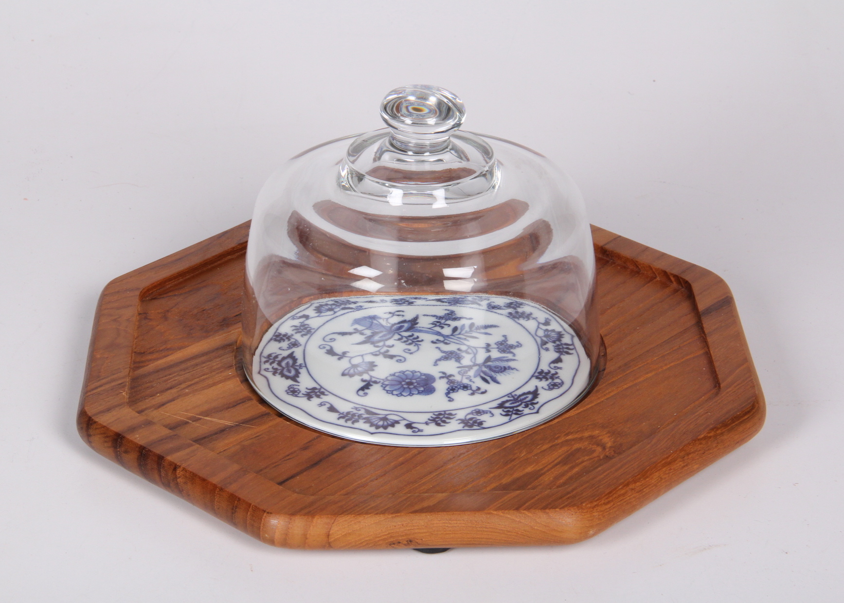 Porcelain and Wood Cheese Platter