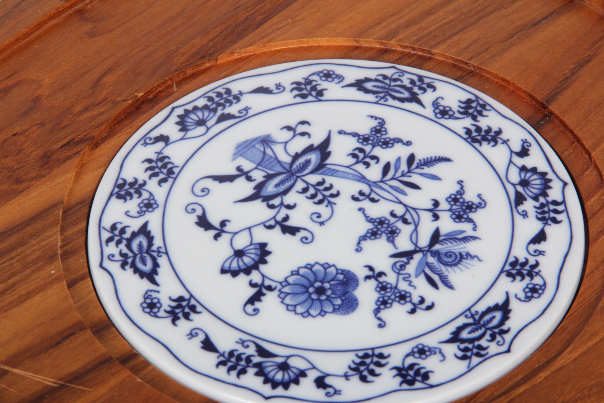 Porcelain and Wood Cheese Platter