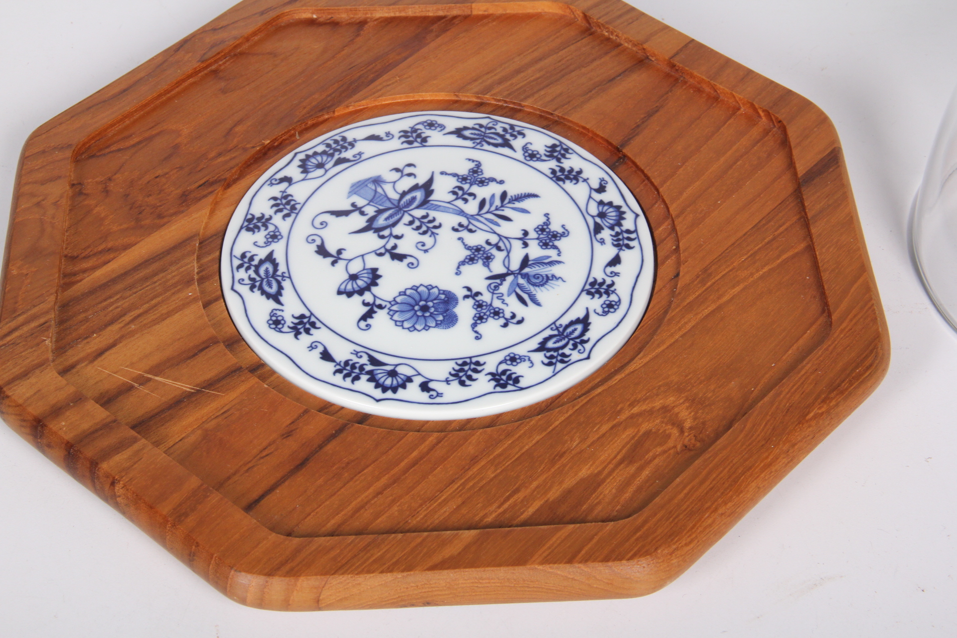 Porcelain and Wood Cheese Platter