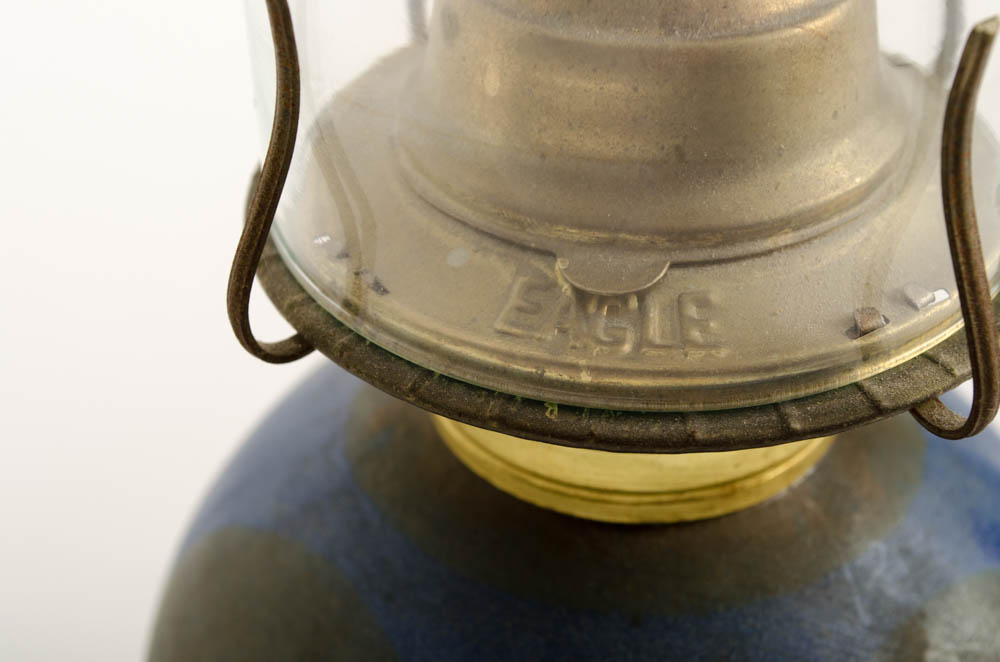 Vintage Eagle Hurricane Oil Lamp